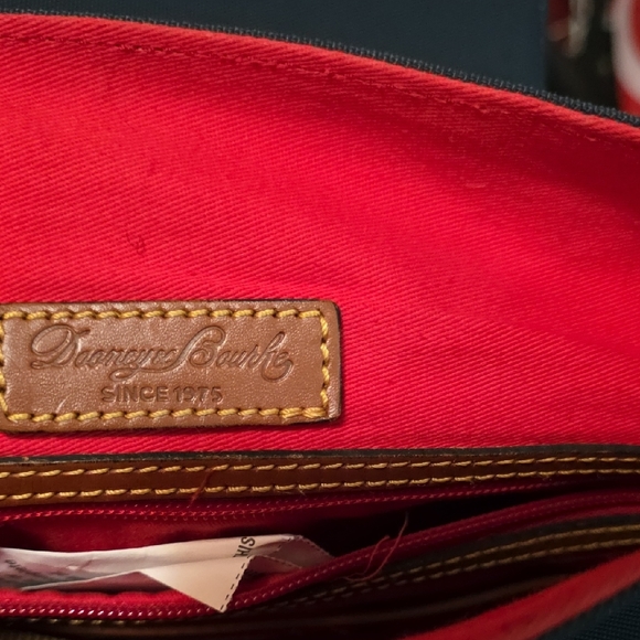 Dooney & Bourke Navy and Brown Backpack - Picture 6 of 7